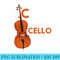 Cute Funny OCD Obsessive Cello Disorder Cellist - PNG design downloads - Perfect for Personalization