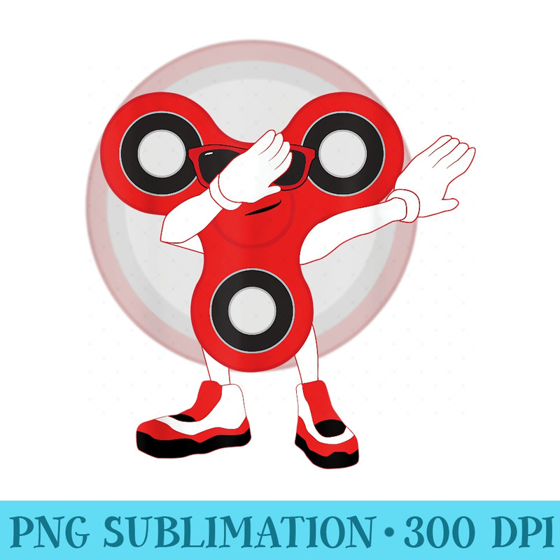 Funny Dabbing Fidget Spinner T - PNG Download Gallery - Instantly Transform Your Sublimation Projects