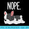 Nope Lazy French Bulldog Dog Lover Owner Frenchie - Shirt Vector Illustration - Premium Quality PNG Artwork