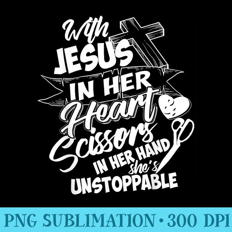 Hairdresser Jesus  Cute Christ Follower Funny - PNG File Download - Versatile And Customizable Designs