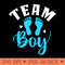 Team Baby Team Blue Cute Gender Reveal Party - Free PNG download - Create with Confidence
