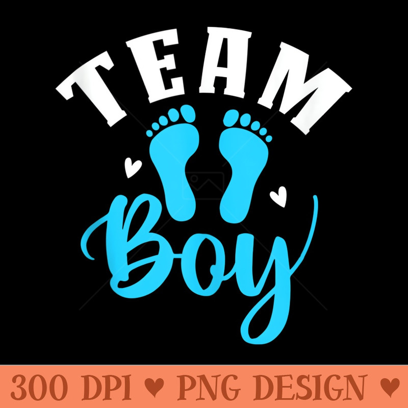 Team Baby Team Blue Cute Gender Reveal Party - Free PNG download - Create with Confidence