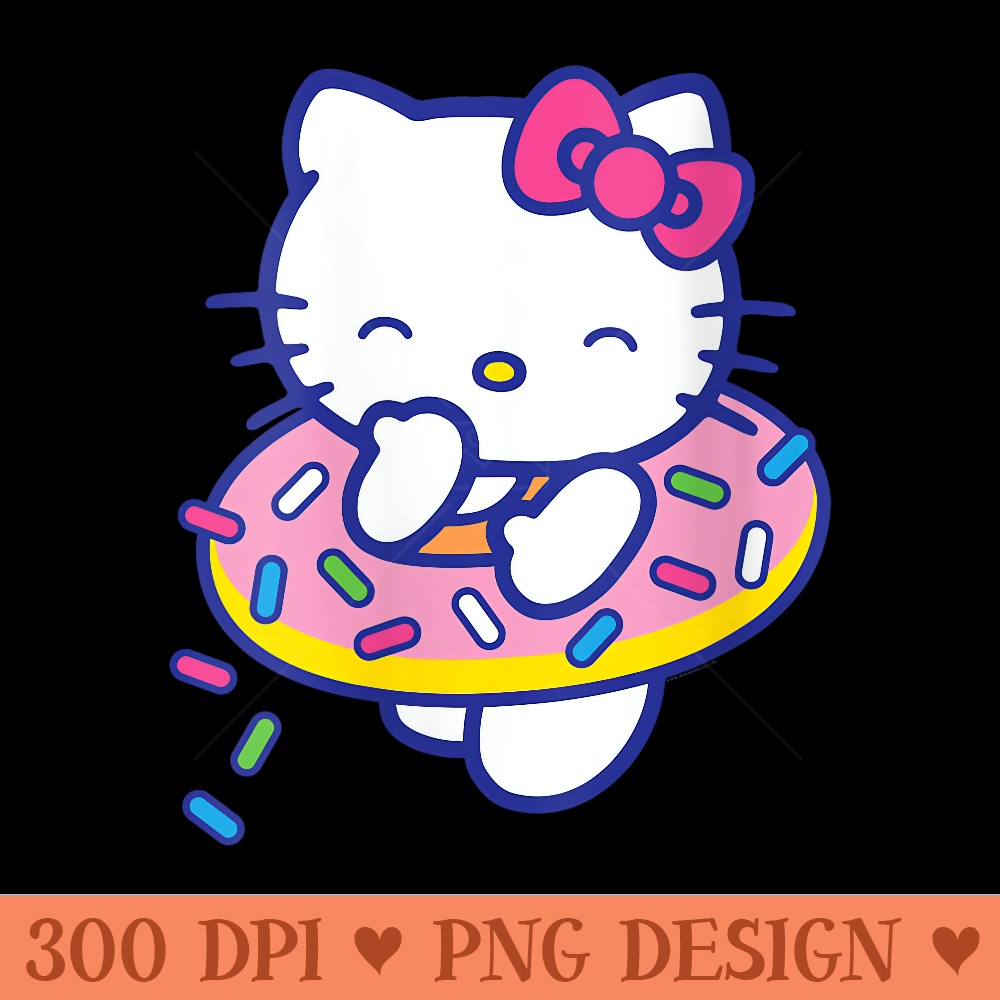 s Hello Kitty Donut Sprinkles Floaty Summer Swimming - PNG design downloads - Unlock Vibrant Sublimation Designs