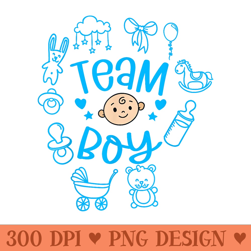 Baby Shower Party Favors For Team Gender Reveal - High Resolution PNG Designs - Versatile And Customizable Designs