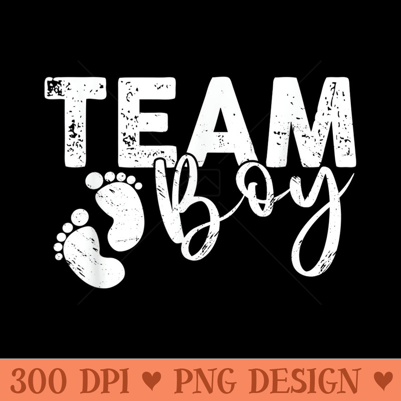 Future Parents Team Baby Announcement Gender Reveal - Ready To Print PNG Designs - Bring Your Designs to Life
