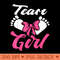 Team Girl Gender Reveal Announcement T - PNG Graphics - Perfect for Personalization
