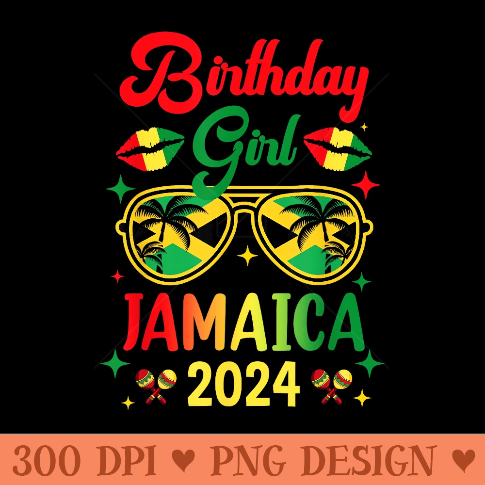 Birthday Girl 30Th 20Th Jamaica Vacation Party - Design PNG template - Create with Confidence