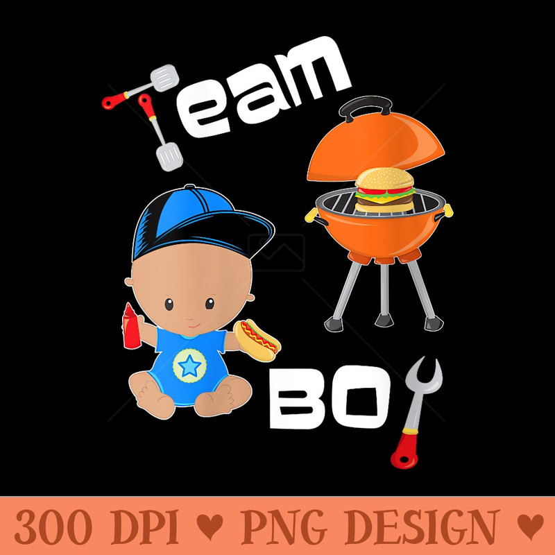 Team Gender Reveal Party Themed Pregnancy Announcement - Unique Sublimation PNG Download - Instant Access To Downloadable Files