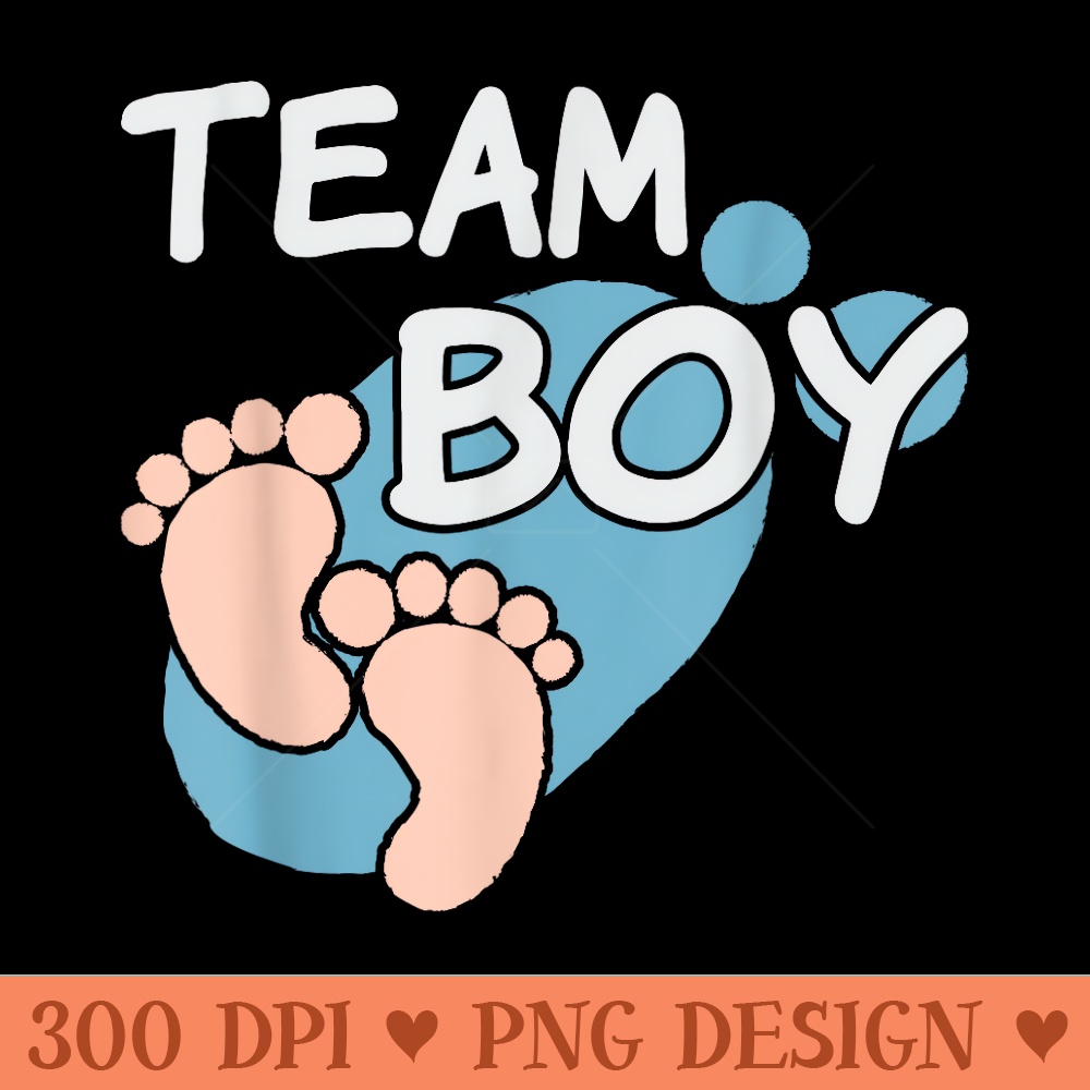 Team Gender Revelation Shower Baby Shower - Modern PNG designs - Transform Your Sublimation Creations