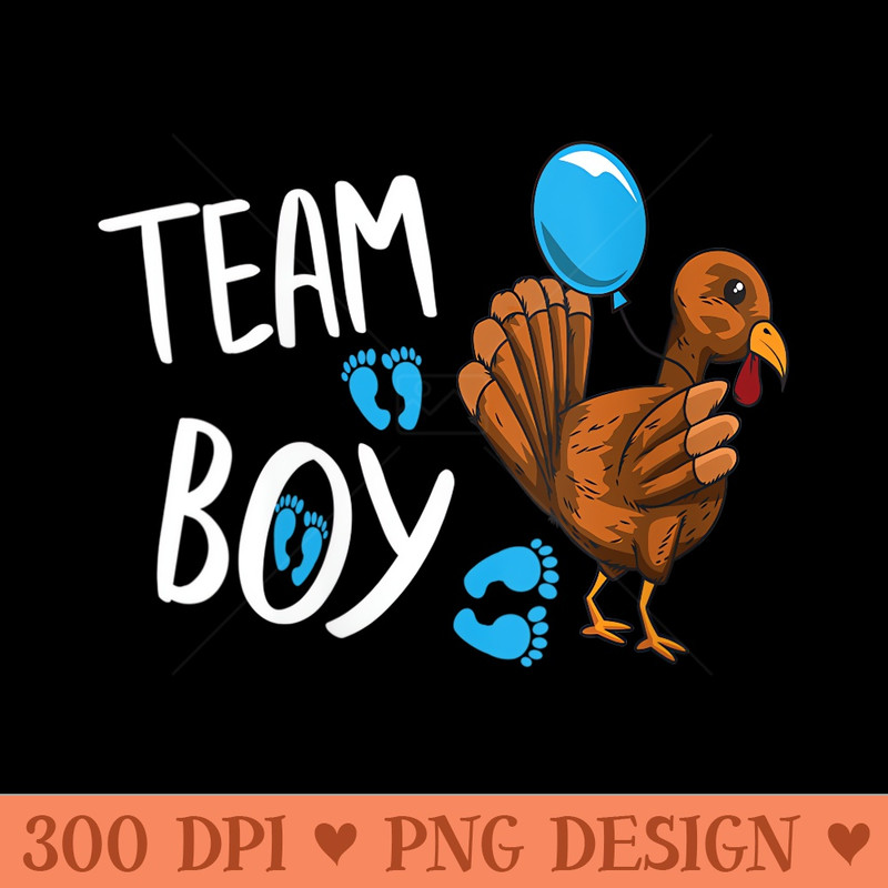 s Team Gender Reveal Baby Shower Announcement Turkey - High Resolution PNG download - Eco Friendly And Sustainable