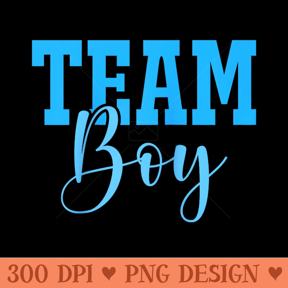 Team Team Girl Blue Gender Reveal Party Matching Family Raglan Baseball - Transparent PNG Clipart - Lifetime Access To Purchased Files