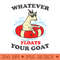 Whatever Floats Your Goat Summer Float Trip River Tubing - Printable PNG Images - Perfect for Sublimation Mastery