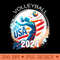 USA 2024 Summer Games Volleyball America Sports 2024 USA - PNG download - Trendsetting And Modern Collections