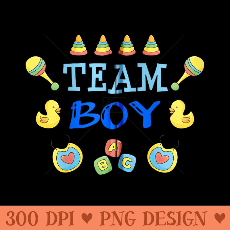 Team ABC Block Blue Gender Reveal Pregnancy Mothers Day - High Quality PNG files - Perfect for Sublimation Mastery