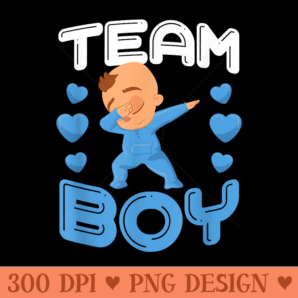 Cool Team Gender Reveal Dabbing White Baby Its A - PNG Clipart - Versatile And Customizable Designs