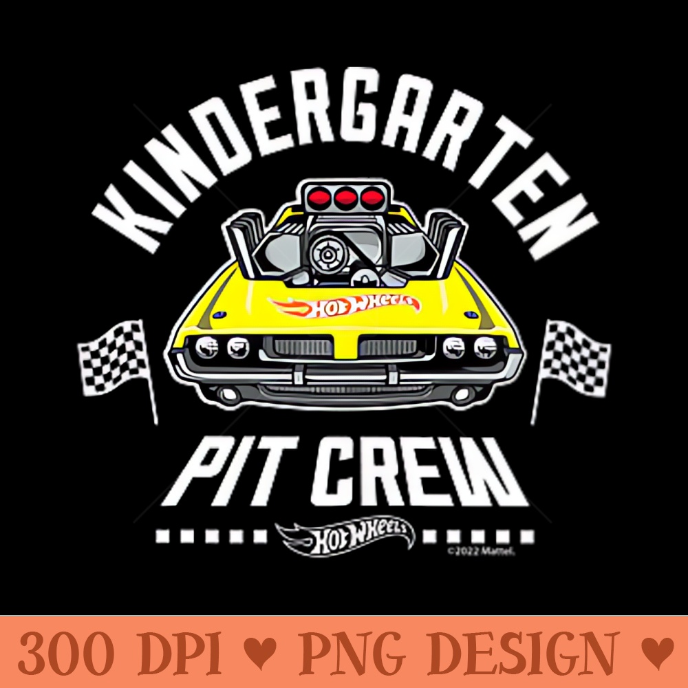 Hot Wheels Pit Crew Kindergarten - PNG download with transparent background - Unique And Exclusive Designs
