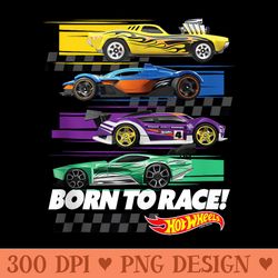 hot wheels born to race - unique sublimation png download