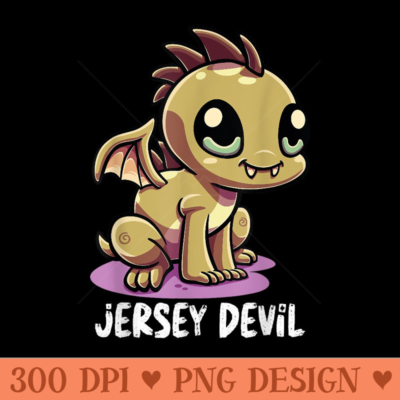 Jersey Devil Local Cryptid Monster Cryptozoology - PNG download with transparent background - High Resolution And Print Ready Designs