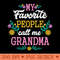 My Favorite People Call Me Grandma Christmas T - PNG Clipart for Graphic Design - Lifetime Access To Purchased Files