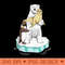 Global Warming Polar Bear Climate Change Awareness Earth Day - Clipart PNG - Transform Your Sublimation Creations
