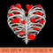 Skeleton Heart Rib Cage XRay Adult Funny Valentine Day - PNG clipart download - Instant Access To Downloadable Files