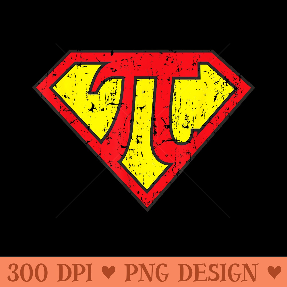 Super Hero Pi Day for Math Symbol Engineer Teacher T - Exclusive PNG designs - Revolutionize Your Designs