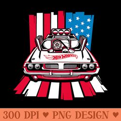 hot wheels usa stripes premium - trendy png designs