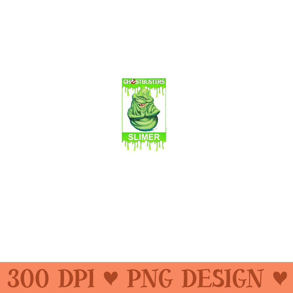 Ghostbusters Slimer Portrait Poster - PNG Graphics - Create with Confidence