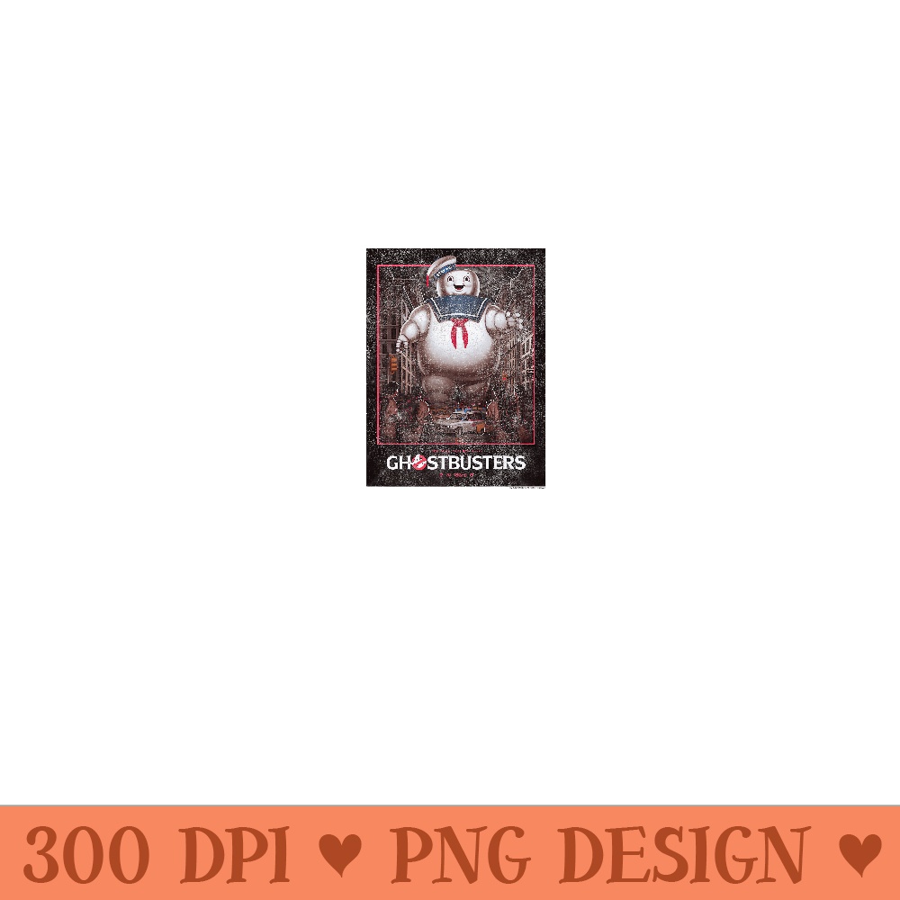 Ghostbusters Stay Puft Vintage Poster Premium - PNG Prints - Stunning Sublimation Graphics