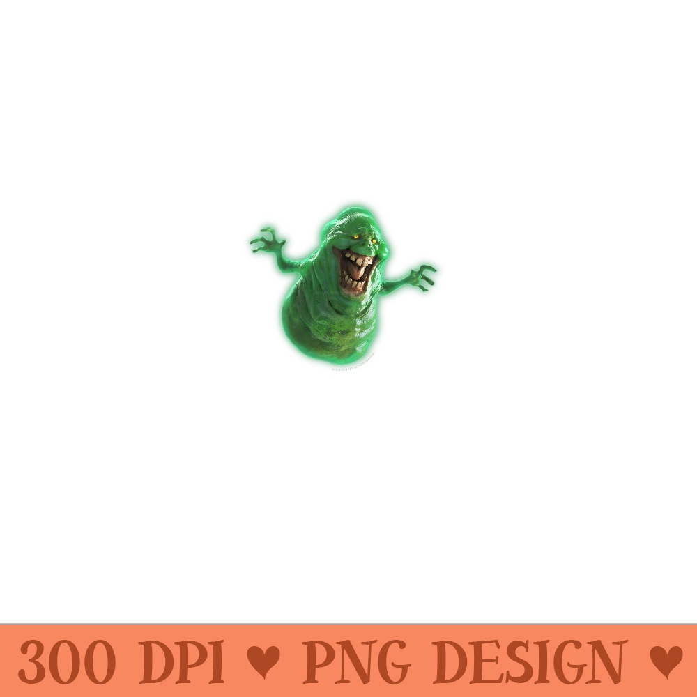 Ghostbusters Slimer Large Face Portrait - Unique PNG Artwork - Unleash Your Inner Rebellion