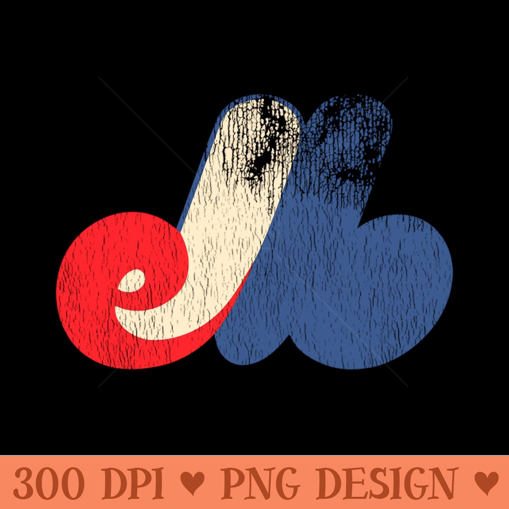 Defunct Montreal Expos Baseball - PNG Clipart for Graphic Design - Perfect for Personalization