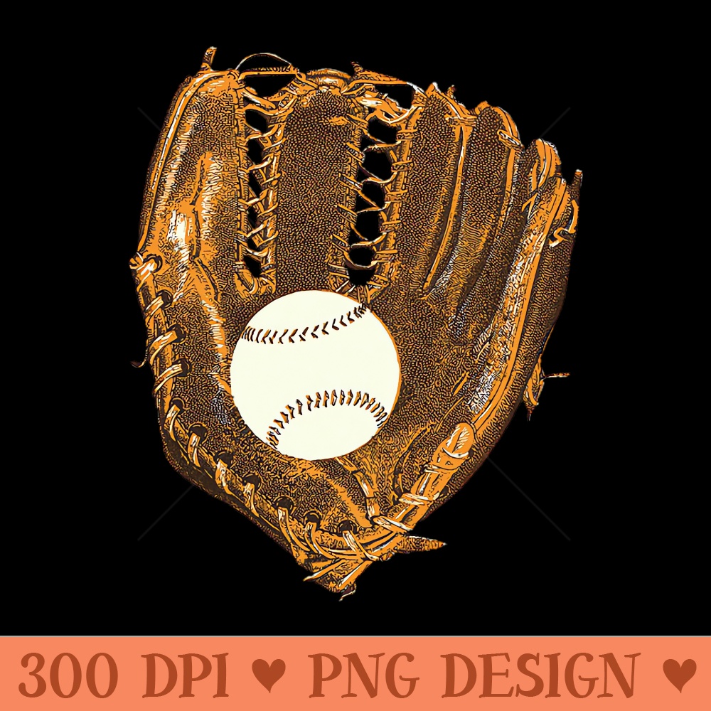 baseball glove - High Quality PNG Files - Spice Up Your Sublimation Projects