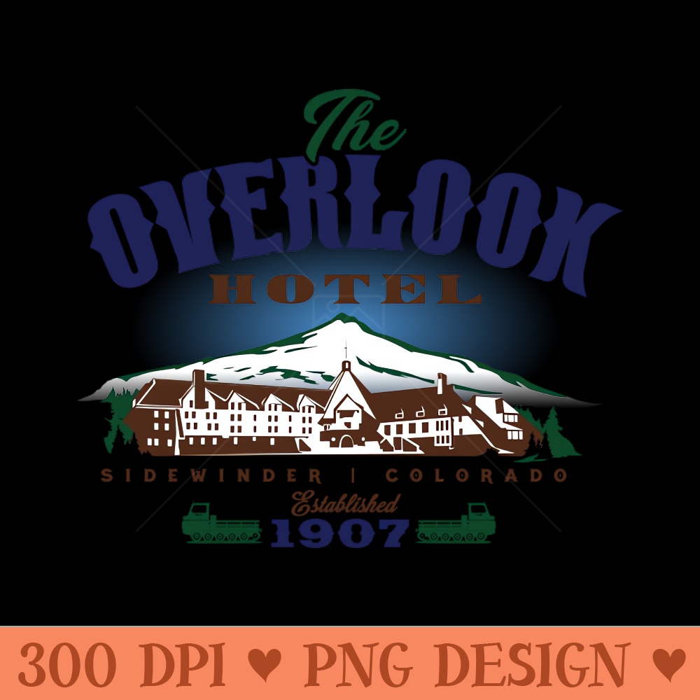 The Overlook Hotel - Vector PNG Clipart - Perfect for Sublimation Art