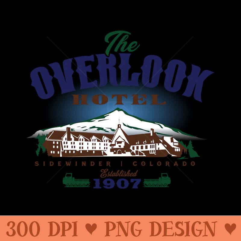 The Overlook Hotel - Vector PNG Clipart - Perfect for Sublimation Art