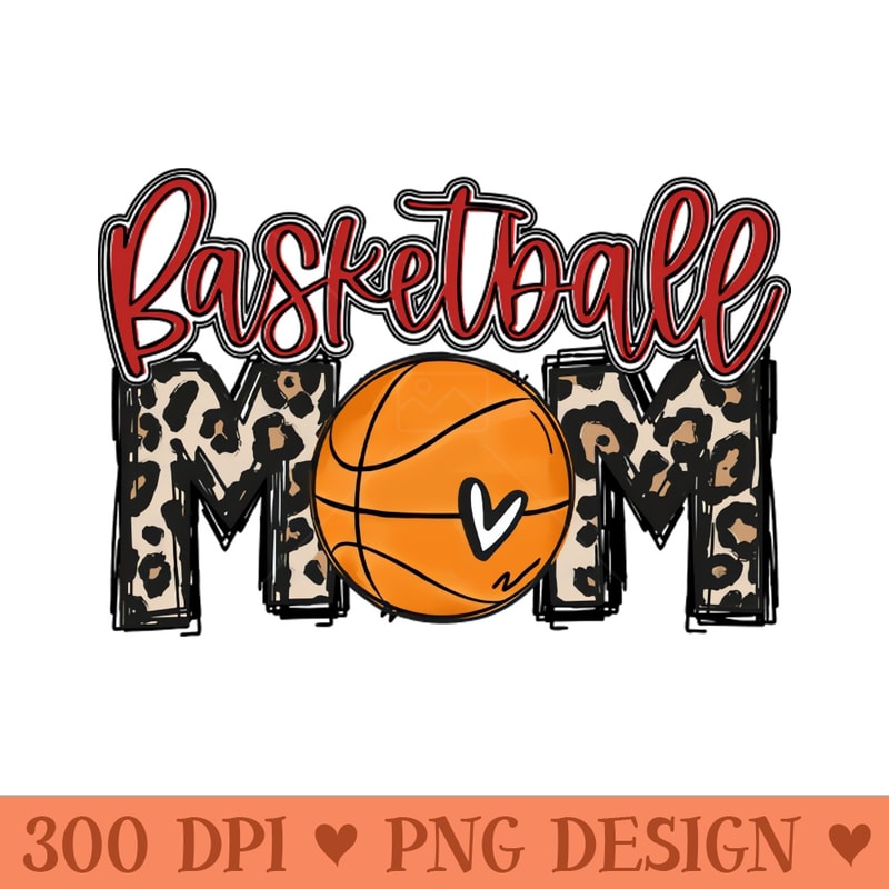 Basketball Mom Leopard Basketball Mom - Mug Sublimation PNG - Unlock Vibrant Sublimation Designs