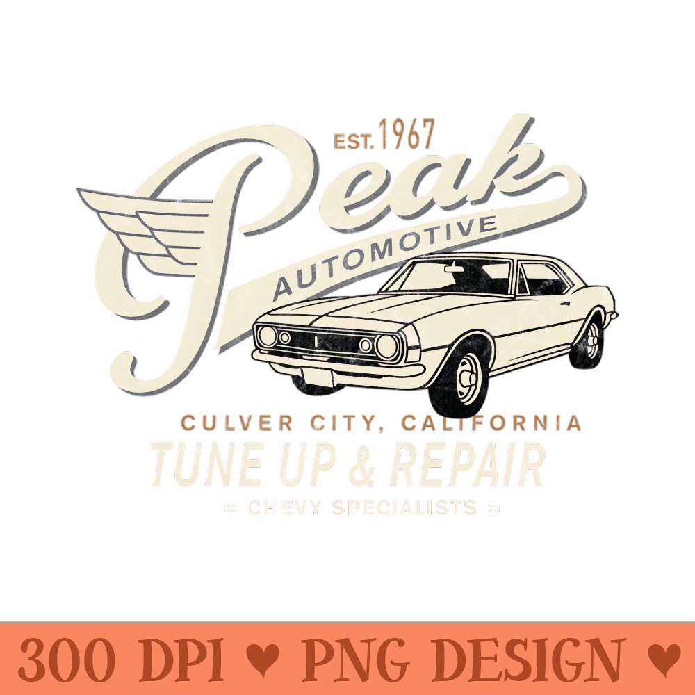 PEAK CHEVY by Buck - PNG download for graphic design - Enhance Your Apparel