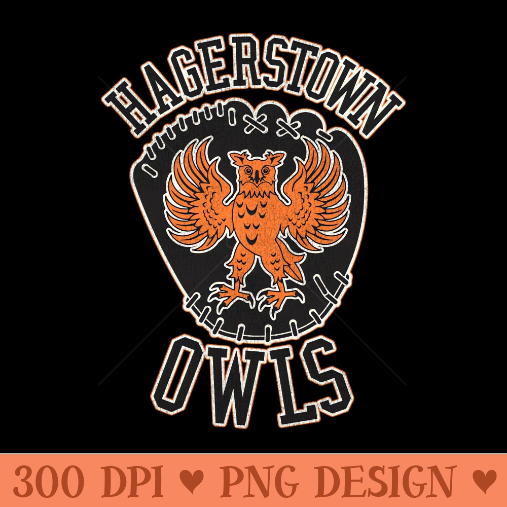 Defunct Hagerstown Owls Baseball Team - Unique Sublimation PNG Download - Easy To Print And User Friendly Designs