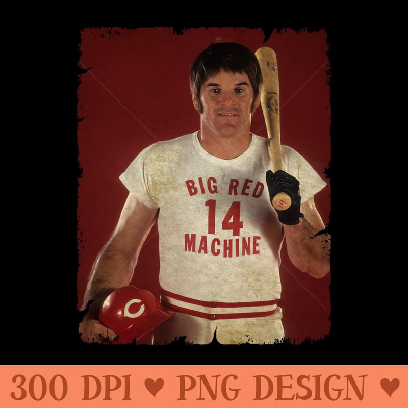 Pete Rose 4,256 Career Hits - High Quality PNG download - Lifetime Access To Purchased Files