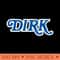 Dirk Mavs Retro Logo Blue - Mug Sublimation PNG - Quick And Seamless Download Process
