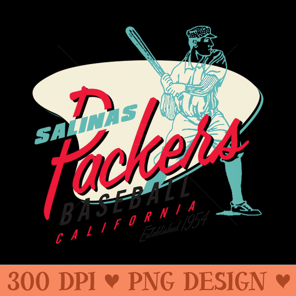 Salinas Packers Baseball - PNG graphics - Perfect for Sublimation Art