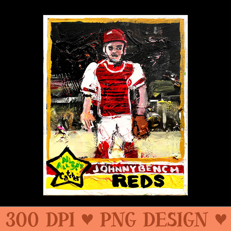 Johnny Bench - Transparent PNG download - High Resolution And Print Ready Designs
