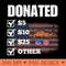 Trump For President Pro Trump Republican Donation - PNG download for graphic design - Premium Quality PNG Artwork