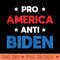 ProAmerica AntiBiden Anti Biden 2024 American USA Flag - Digital PNG Artwork - High Resolution And Print Ready Designs
