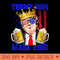 Trump 2024 America Flag Funny Trump Ultra Maga King - Clipart PNG - Perfect for Sublimation Mastery