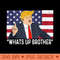 Funny Trump Sketch streamer whats up brother - PNG download for graphic design - Trendsetting And Modern Collections