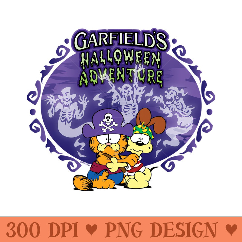 Garfield Halloween Adventure Hugging Scared - PNG Clipart - Versatile And Customizable Designs