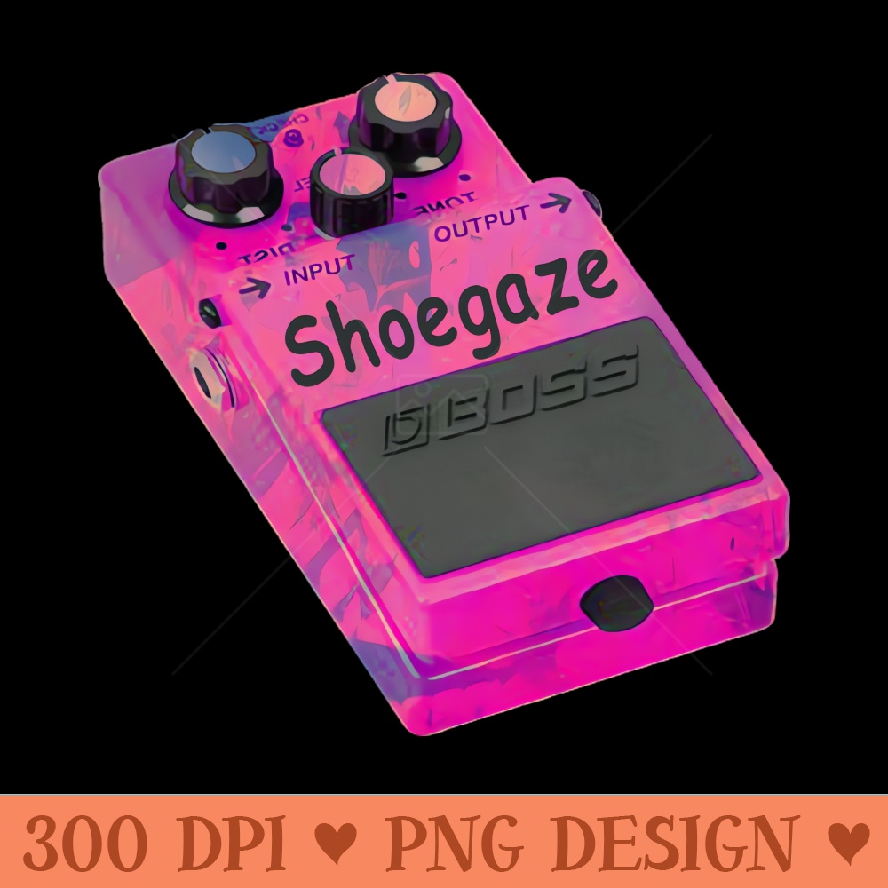 Shoegaze Guitar Dream Pop Pedal - PNG Art Files - Perfect for Creative Projects