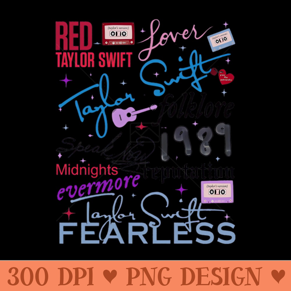 Taylor Swift Eras - PNG Clipart - Perfect for Creative Projects
