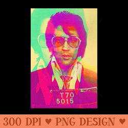 elvis mugshot - png download