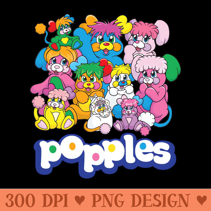 Popples - High Quality PNG Clipart - Stunning Sublimation Graphics